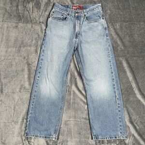 Levi's 569 Loose Straight Jeans Boys 12 / 26x26 Blue Light Wash Relaxed Fit